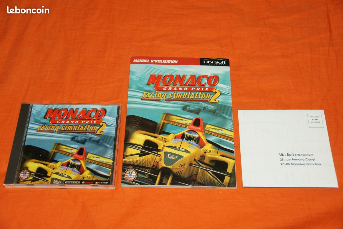 Jeu PC Monaco Grand Prix Racing Simulation 2 - Big Box FR - Bon état