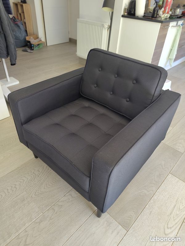 Fauteuil en tissu (image 1)