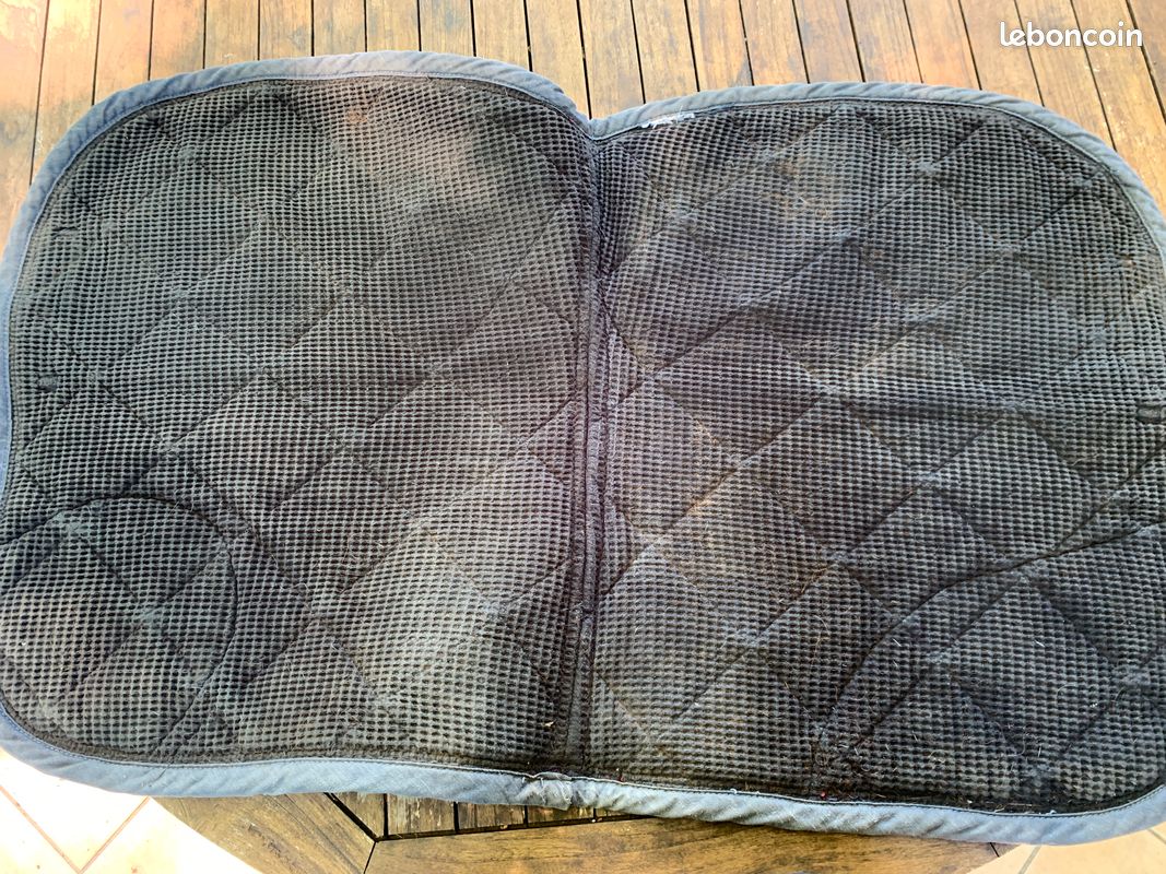 Tapis d’équitation Fouganza bleu marine (image 3)