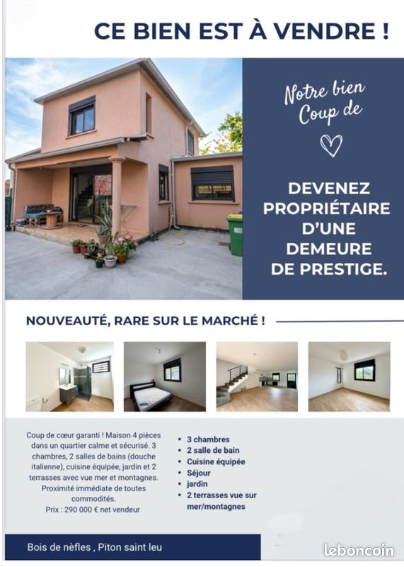 Maison 4 pièces 95 m² · à Saint-Leu · 95 m² · 290 000 €