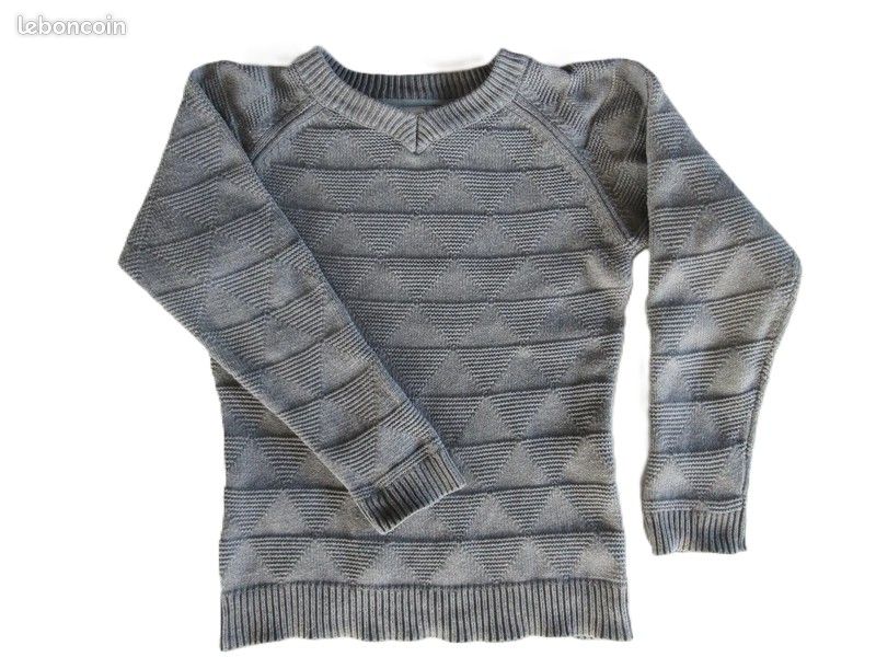 7-15 ans | Sweat-shirt à motif - Bleu - Filles