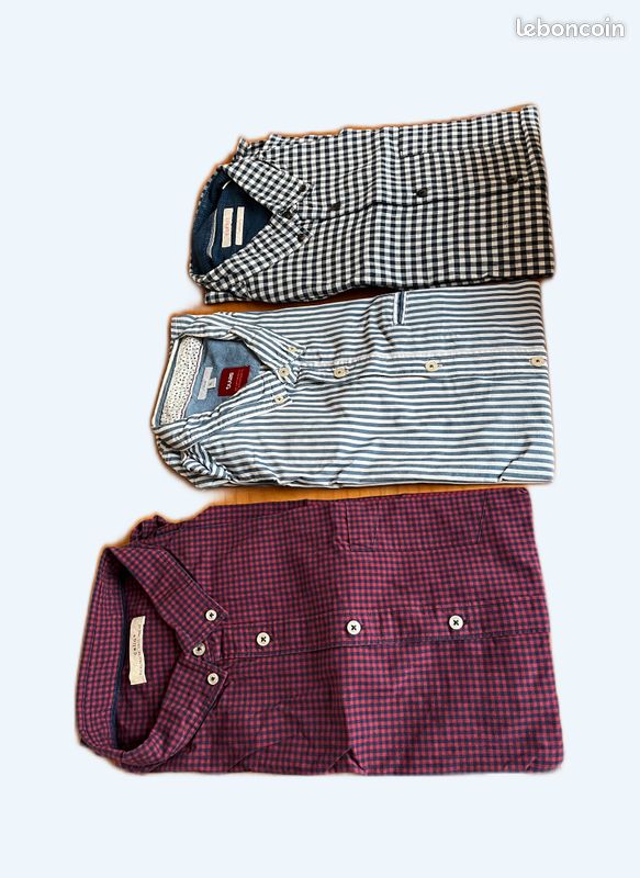 Lot de trois chemises homme Esprit, Celio et Jules (image 1)