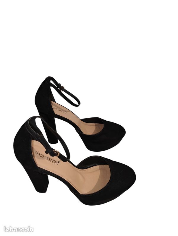 Escarpins Just Fab Britte Noir - Taille UK 6.5 (environ 39 EU) - Neuf Avec Boîte