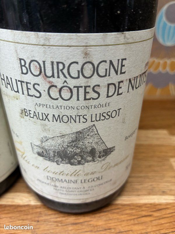 Lot Vin 2003 bourgogne hautes côtes de nuits beaux monts lussots (image 2)
