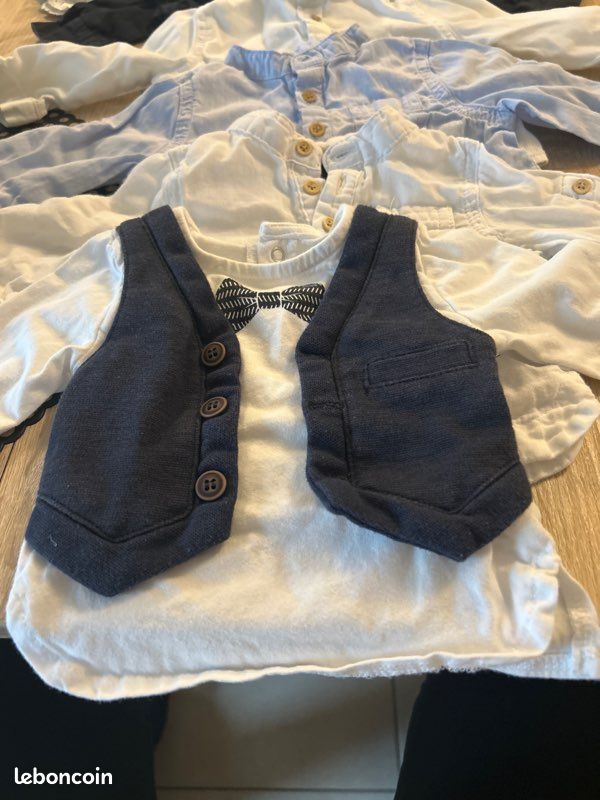Chemise bébé, garçon, 3 mois (image 2)