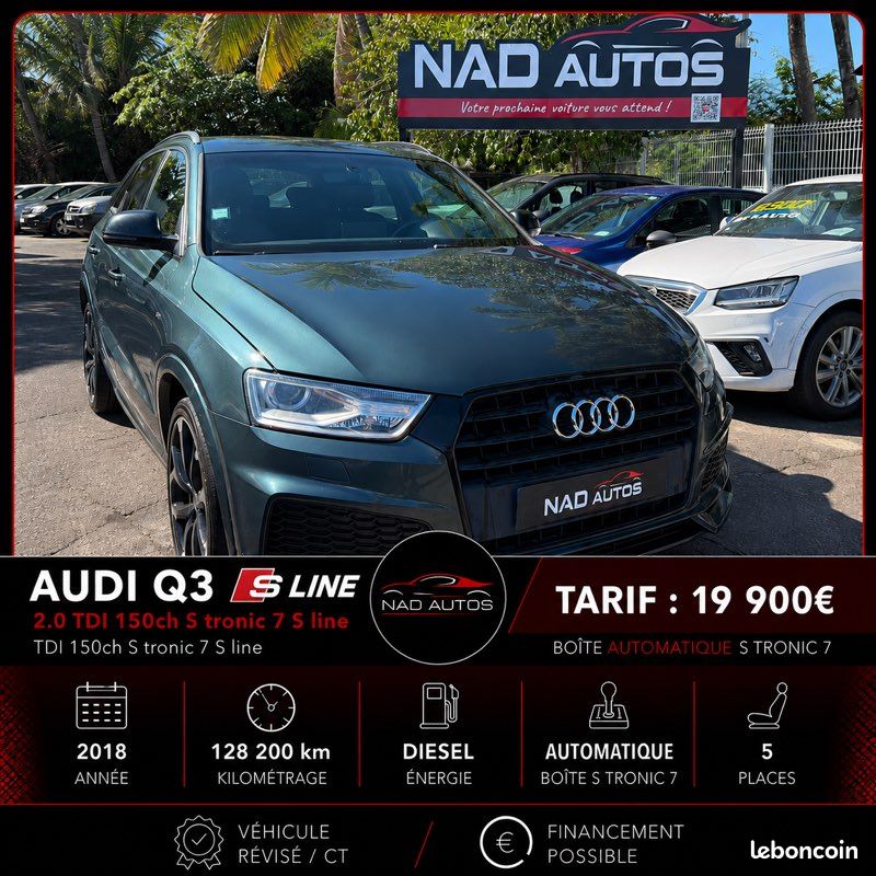 Audi Q3 SLINE 2.0L TDI 150 ch S TRONIC 7 (image 1)