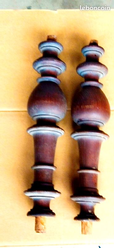 2 Pieds tournés en chêne (image 2)