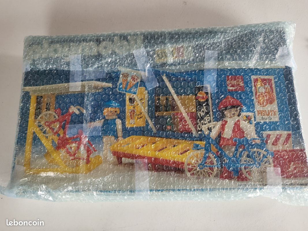 PLAYMOBIL vintage city kiosque toit abri à vélos boutique du