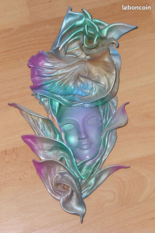 Masque décoratif en cuir (pasc03) (image 1)