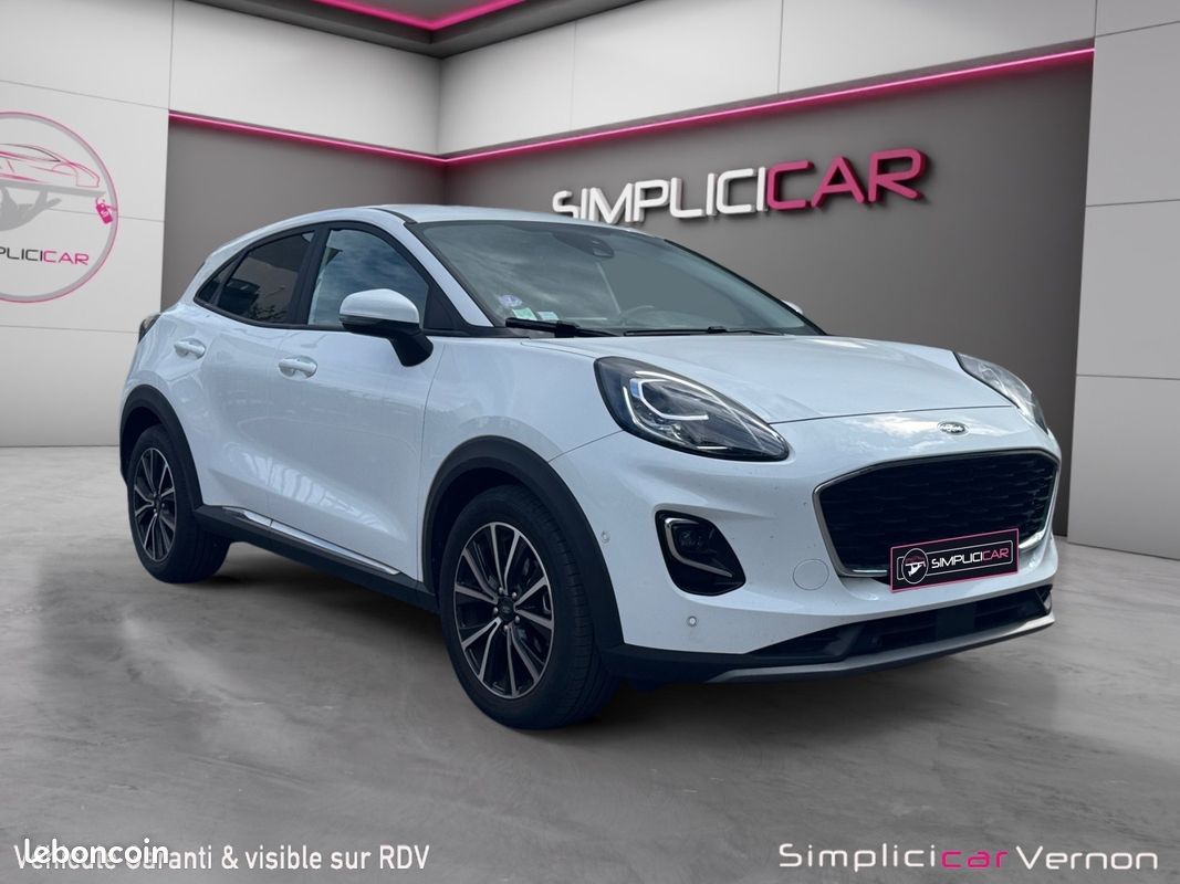 FORD PUMA 1.0 ECOBOOST 125 MHEV TITANIUM Caméra de Recul Carplay Sièges massant Garantie 12 mois (image 1)