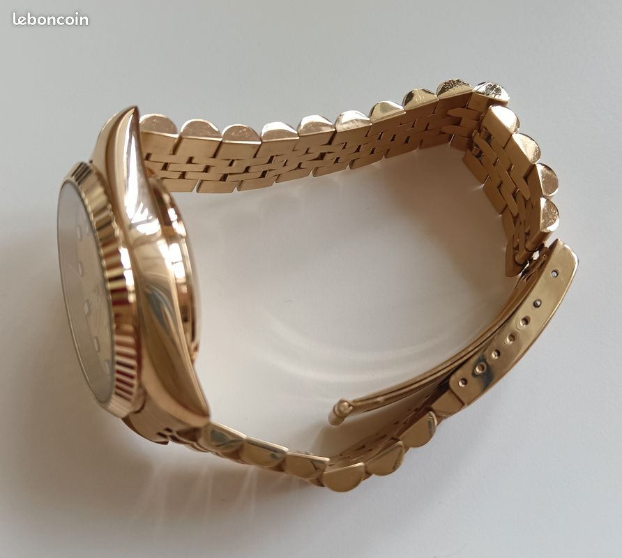 Couronne De Remontoir Pour Montre - Acier Doré Jaune - Neuf Sans Emballage