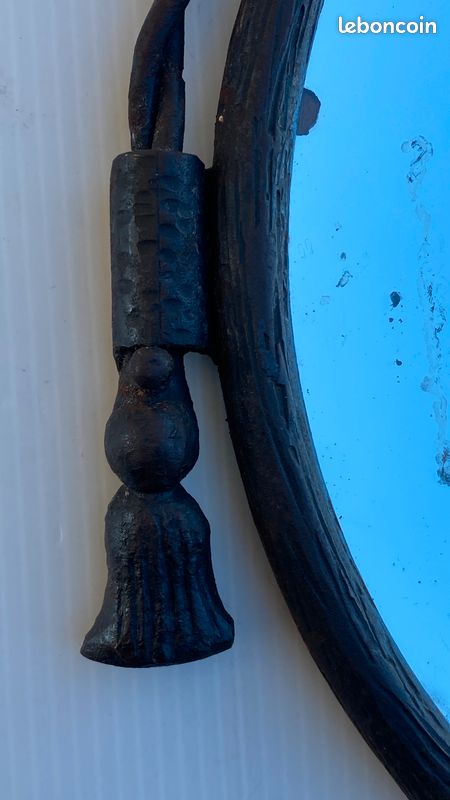 Ancien miroir art deco fer forge (image 5)