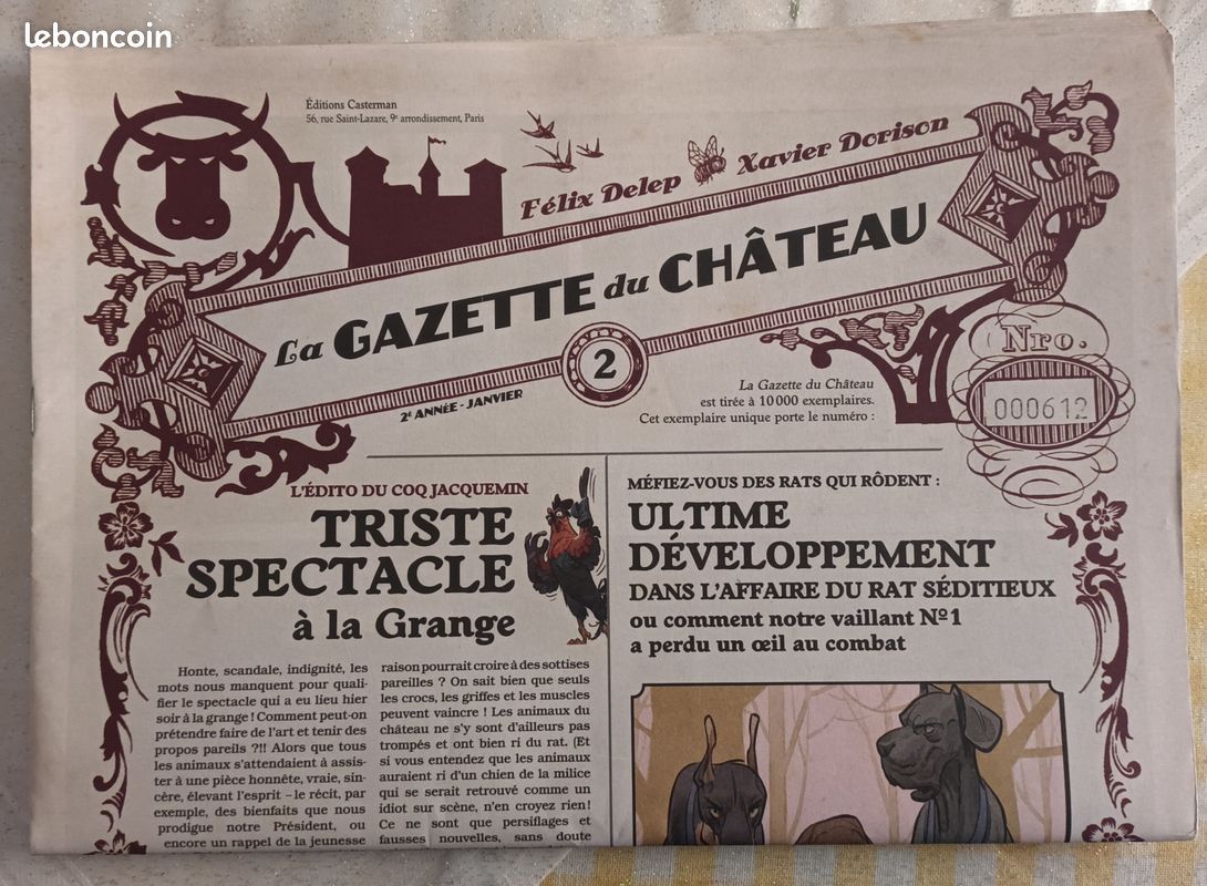 BD La Gazette Du Château N°2 - Numéroté (image 1)
