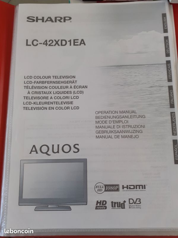 Tv 120 cm sharp ref LC 42XD1EA (image 2)