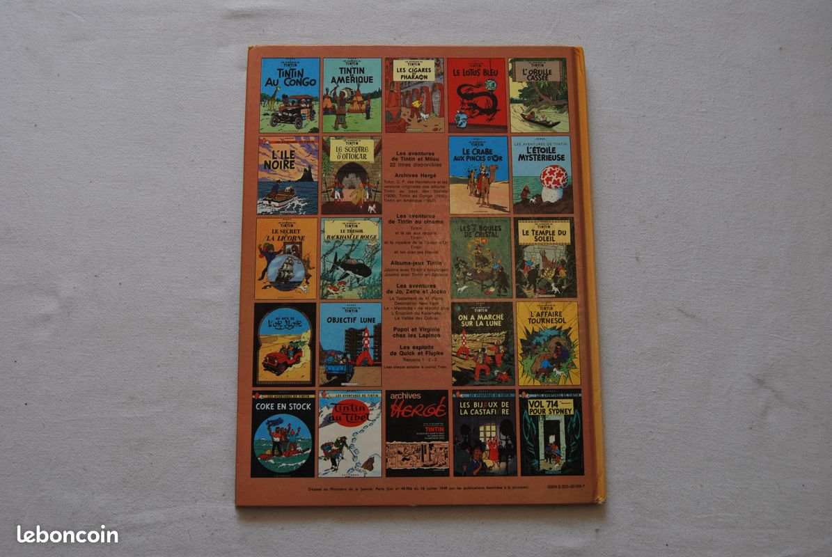 BD Tintin: L'étoile mystérieuse série C1 1976 (image 2)
