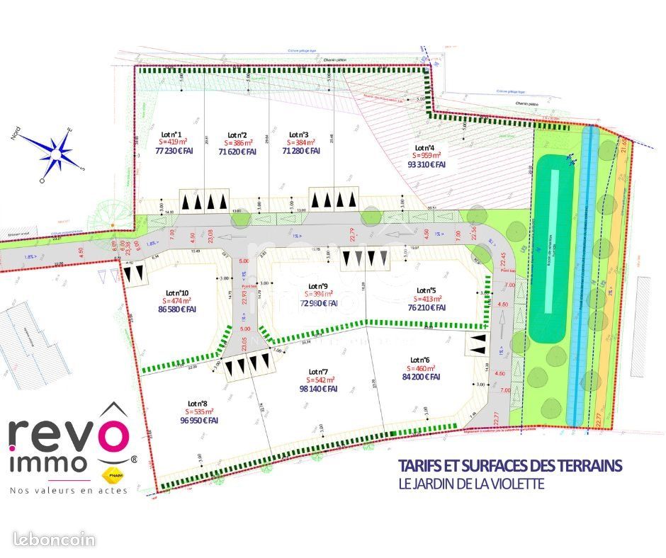 Terrain 959 m² · à Saint-Lumine-de-Coutais · 93 310 €
