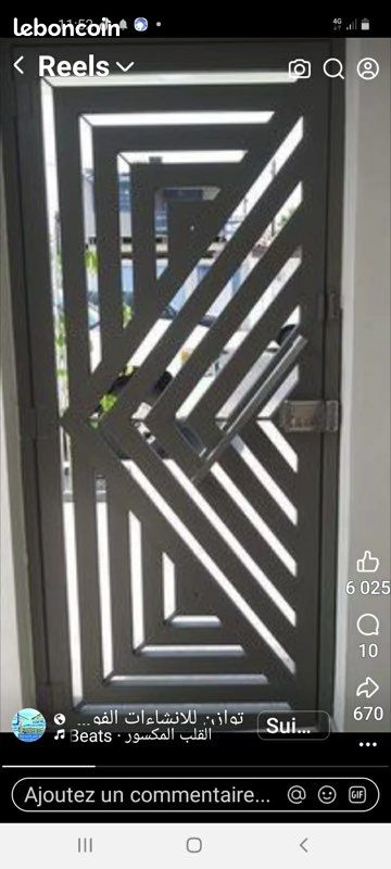 Portail porte blindée clôture portillon (image 2)
