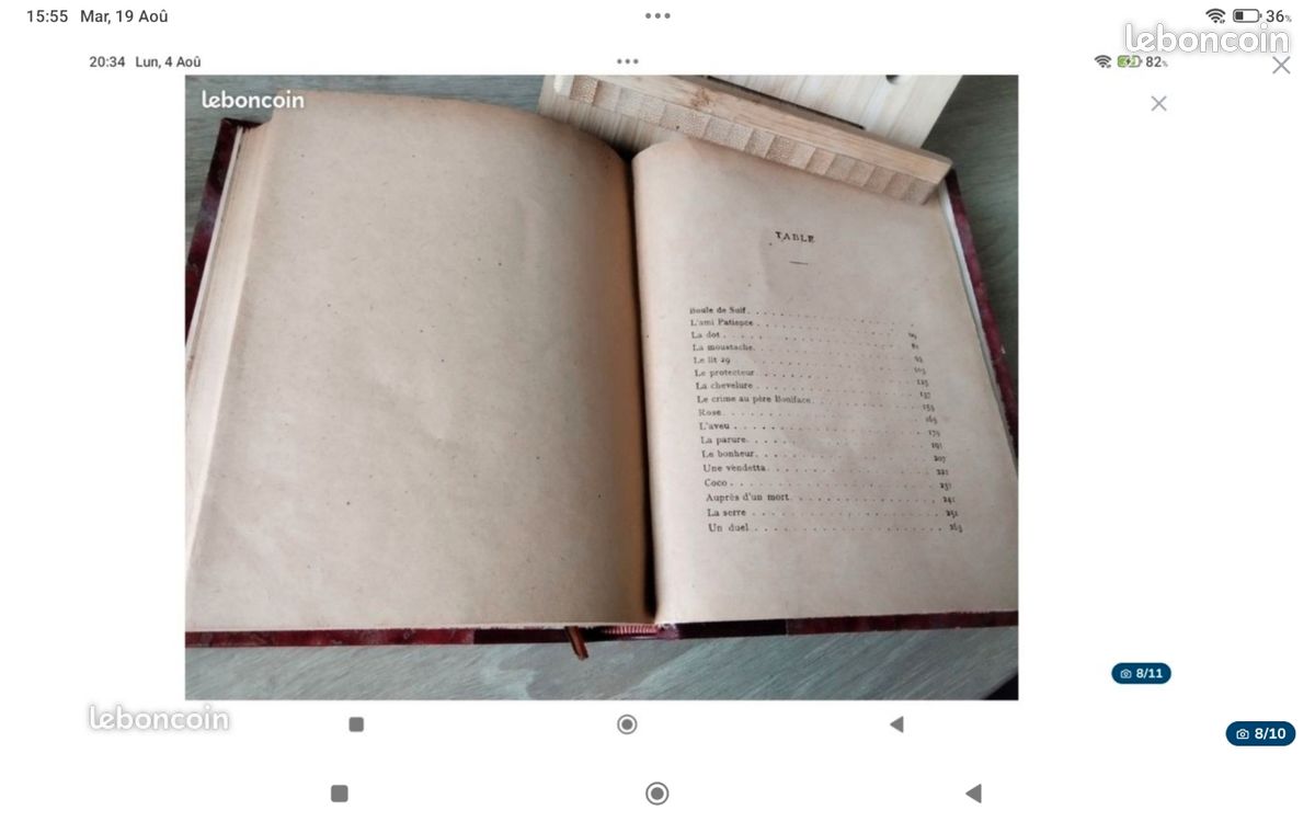Guy de Maupassant. Boule de Suif. Librairie Paul Ollendorff. Reliure cuir. Dos à nerfs (image 8)
