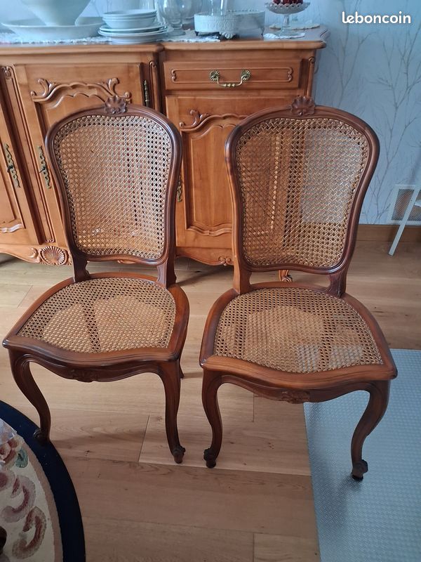 Chaises louis xv merisier tbe NEGOCIABLE (image 1)