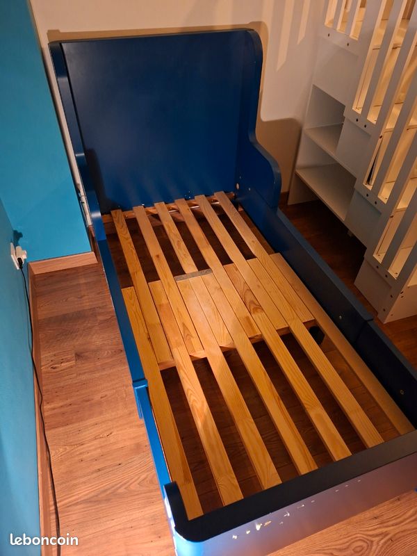 Lit enfant bois modulable 130 a 170cm (image 1)
