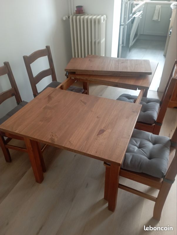 Table à manger × 4 chaises (image 3)