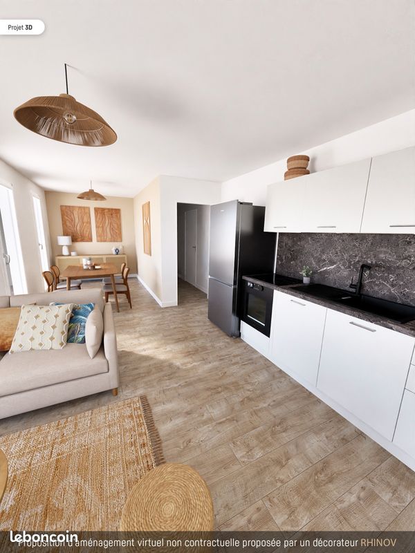 Appartement 3 pièces 63 m² · à Valenciennes · 62,8 m² · 734 €/mois