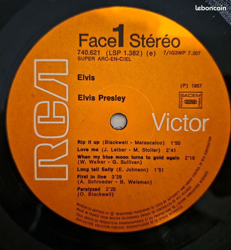 Elvis 33t france 740.621 (image 7)