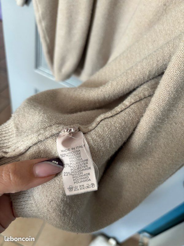 Gilet épais beige (image 3)