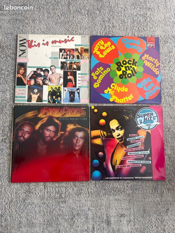 Vinyle 33 tours Bee gees , Hit rock n’ roll , super hit tres bon état (image 1)