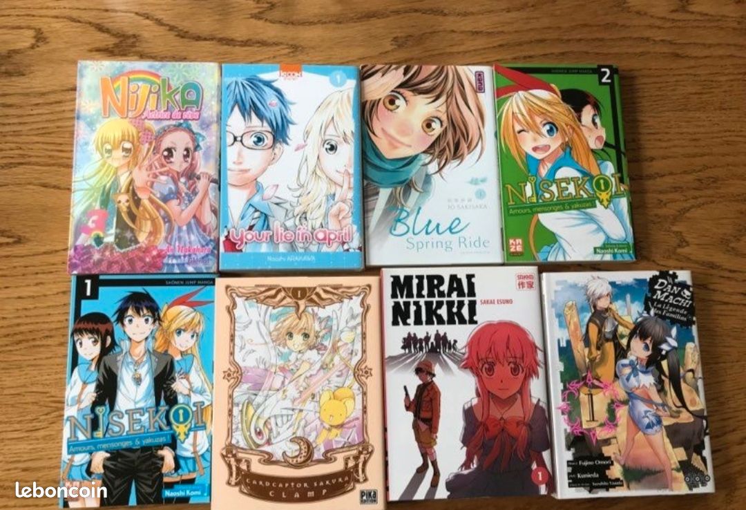 Liste de divers mangas Shojo josei shonen seinen kare Kano Sakura fruits basket papa told me full moon (image 9)