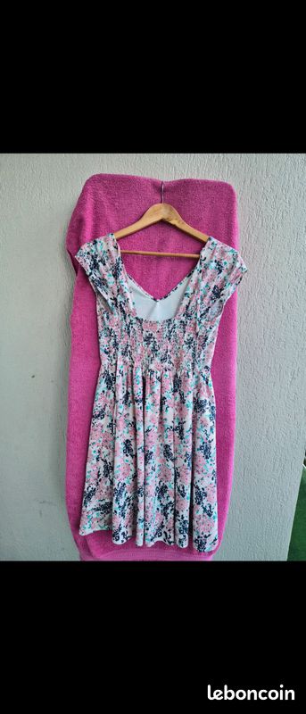 Robe Jennyfer Taille 38 Violette - Imprimé Camouflage - Sans Manches Longueur Genou