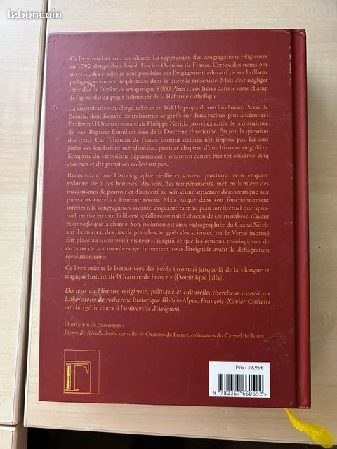 Livre Histoire : Les Oratoriens du Midi français - F-X Carlotti (image 2)