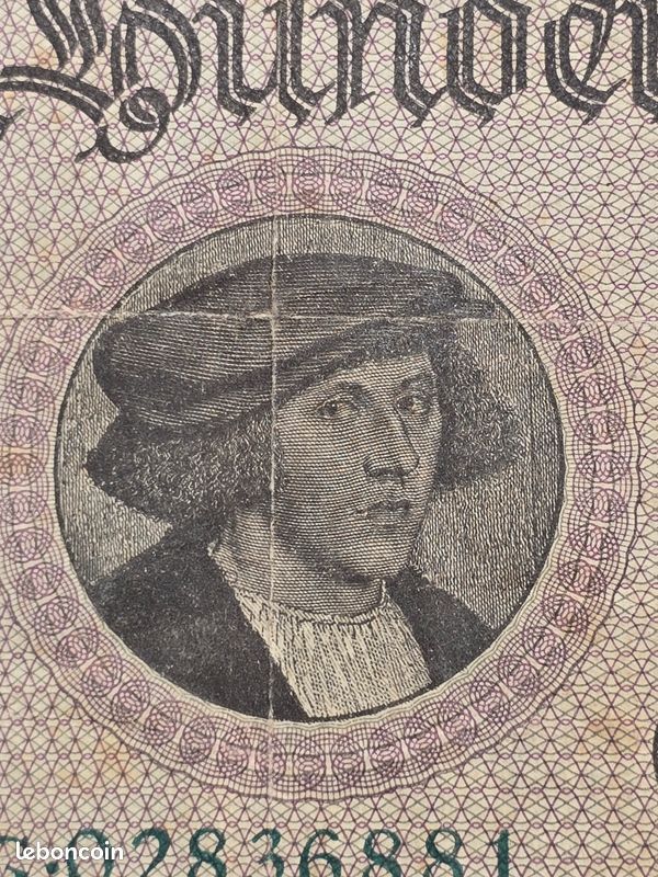 Lot de billets ancien 1000 Mark-100000Mark (image 9)