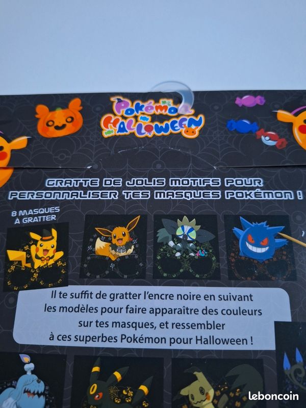 Masques à gratter Pokémon halloween (image 6)