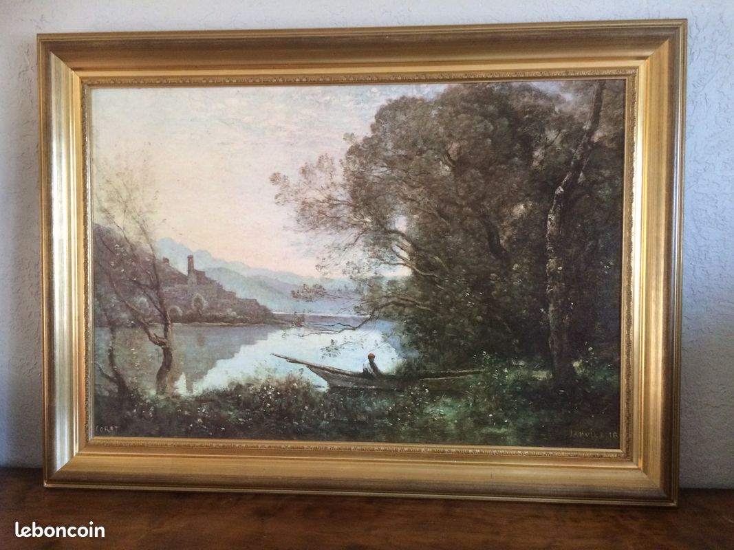 Reproduction tableau de Corot sur toile (image 1)