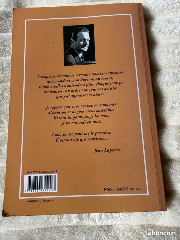 Livre Jean Lapierre la corde de mi éditions Narratif comme sur photos (image 2)