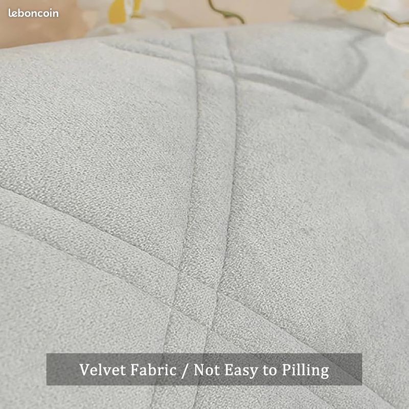 Housse Tête De Lit Extensible En Polyester - Protection Anti-Poussière - Gris Foncé - 150 Cm - Universelle