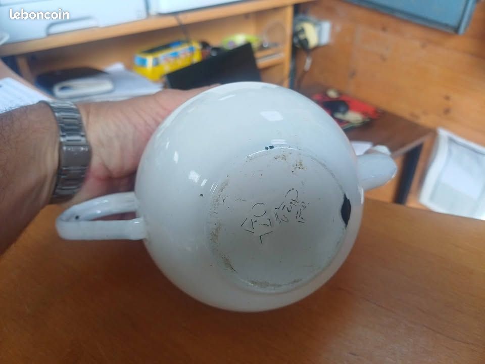 Théière émaillée vintage JAZ (image 4)