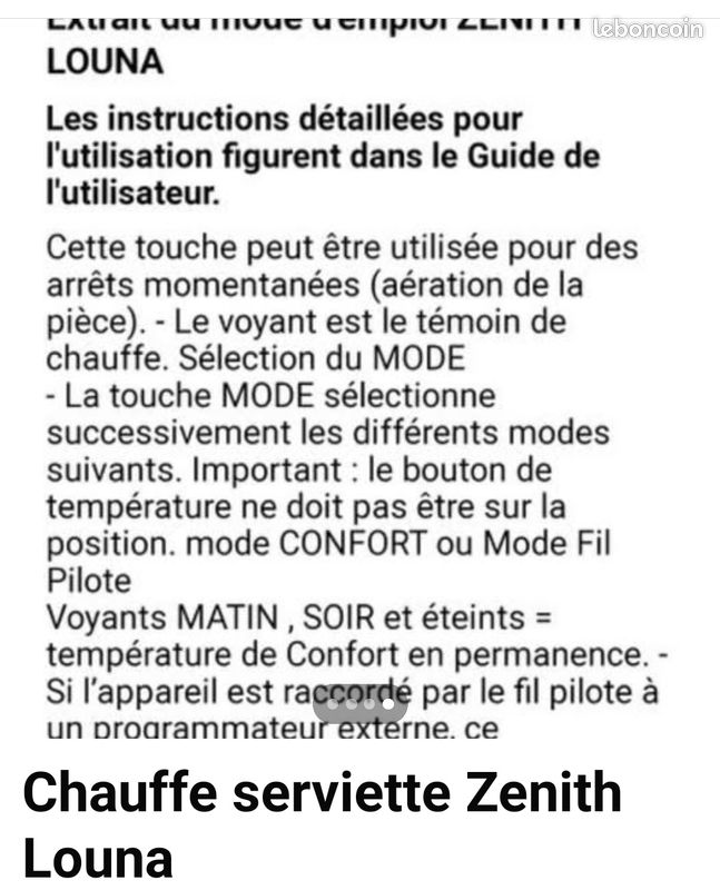 Chauffe serviettes électrique excellent état (image 4)