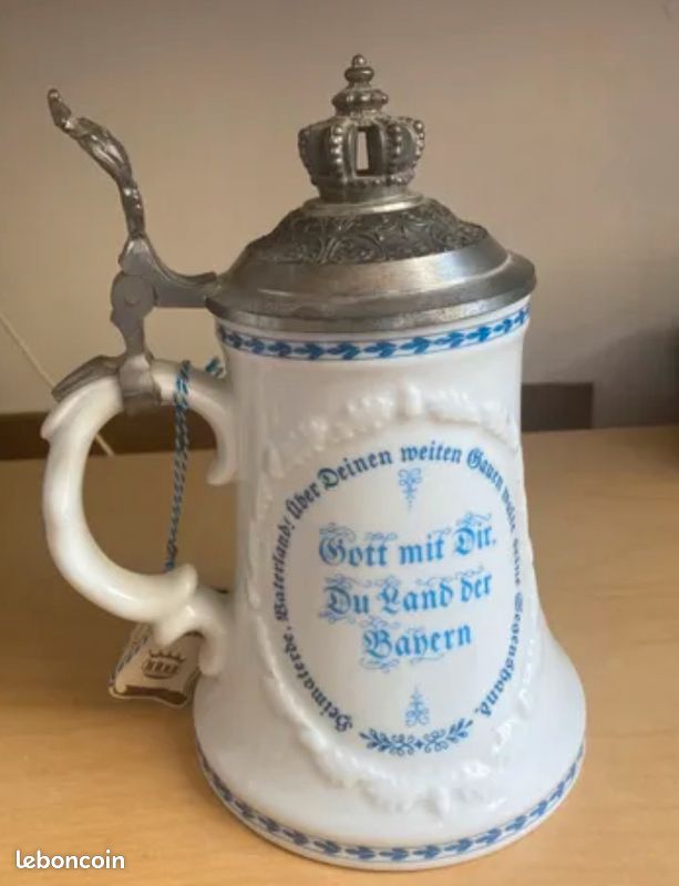 Chope à bière porcelaine allemande (image 3)