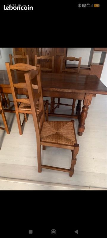 Table salle a manger en bois massif (image 4)
