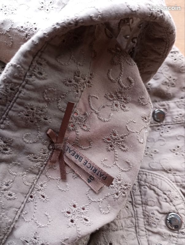 Chemise taupe broderie anglaise (image 7)