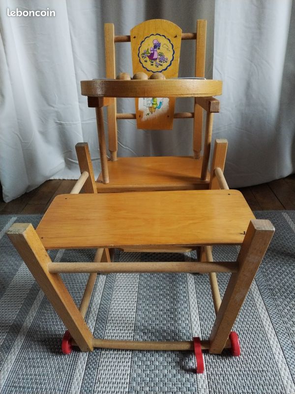 Jouet chaise haute bois (image 5)