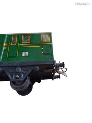 Ancien train wagon tôle - Jouet vintage collection (image 2)
