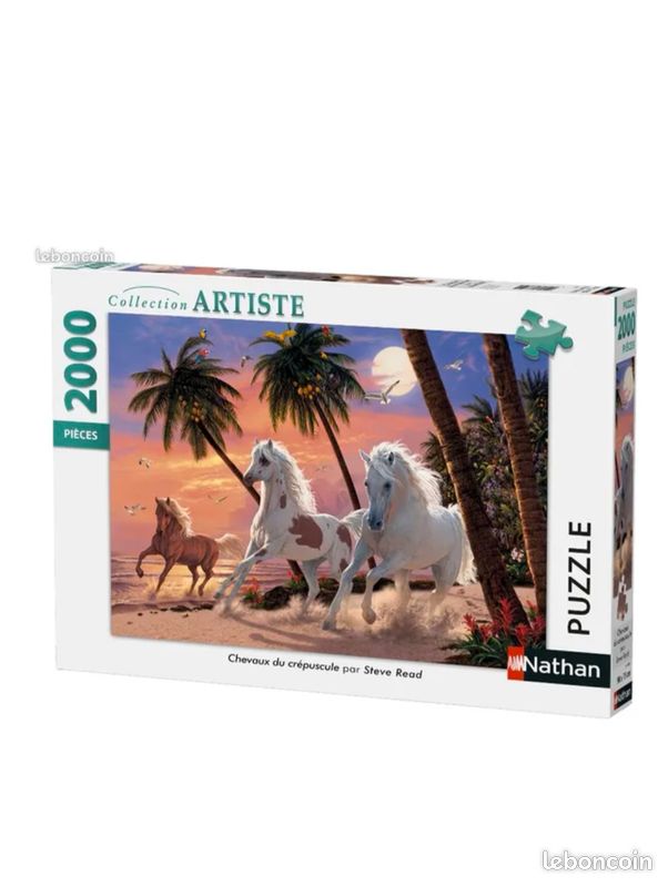 Nathan - Puzzle 2000 p - Chevaux du crépuscule (image 1)