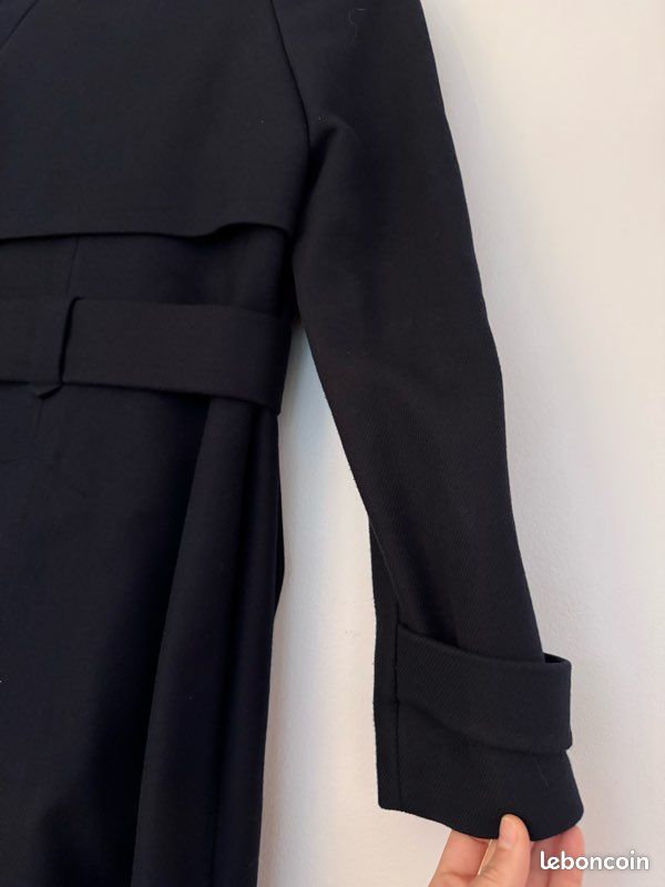 Manteau Femme CLAUDIE PIERLOT Taille 36 - Couleur Bleu Noir - Neuf Avec étiquettes