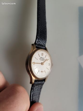 Montre Mécanique Vintage EKLA CHP 45 - Occasion - Pièce De Collection