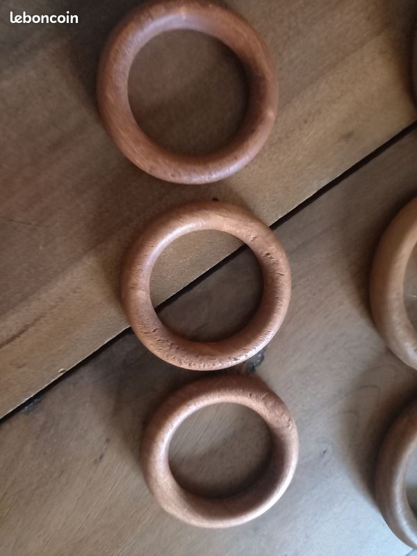 Anneaux tringles en bois (image 3)