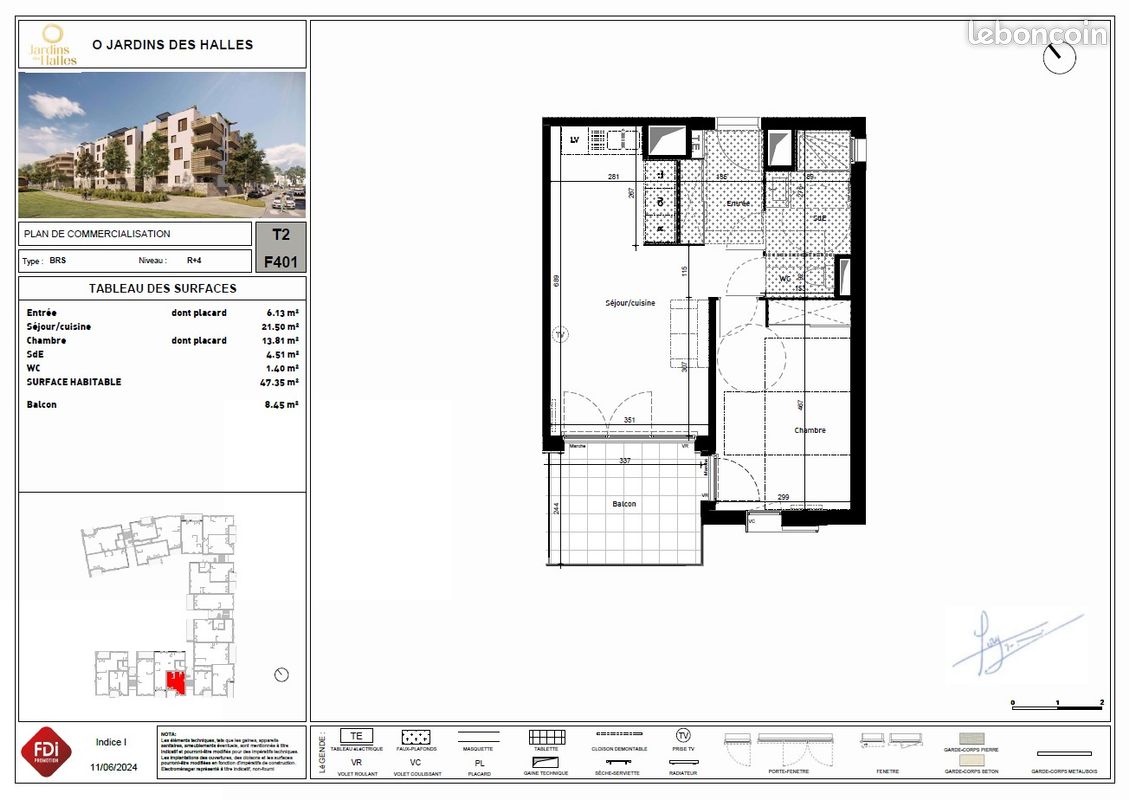 Appartement 2 pièces 47 m² · à Saint-Jean-de-Védas · 47 m² · 154 937 €