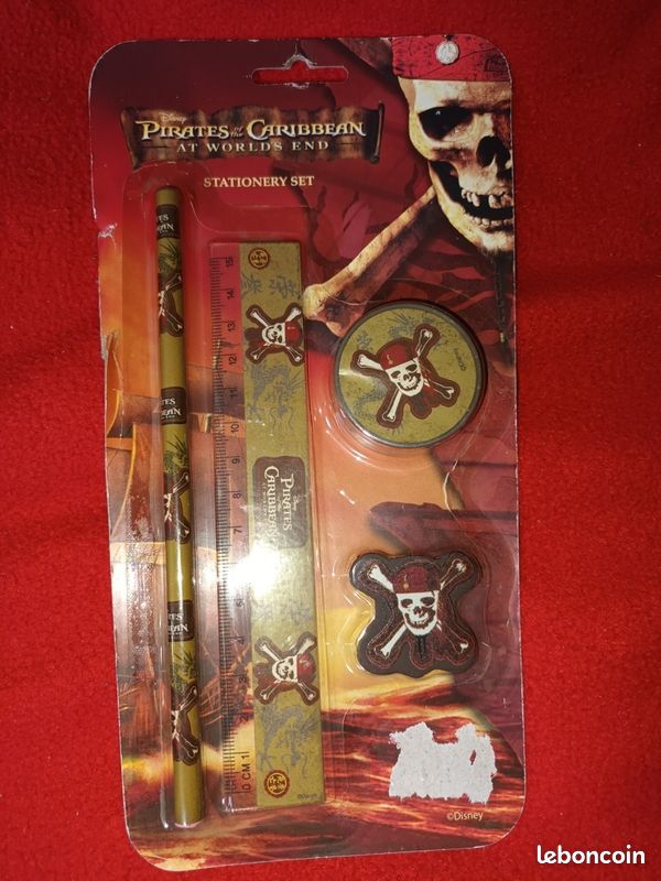 Lot De 6 Crayons Pirates Avec Gomme – Cadeau Sac D’Anniversaire – Stylos Déguisement Enfant
